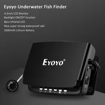 Eyoyo EF43A 20M 1000TVL Ryby Finder Podvodné Ice Rybárske Fotoaparát 4.3