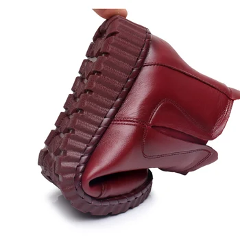 GKTINOO Módne Zimné Topánky, Topánky Originálne Kožené Členkové Topánky Vintage Ležérne Topánky Značky Dizajn Retro Ručné Ženy Topánky Lady