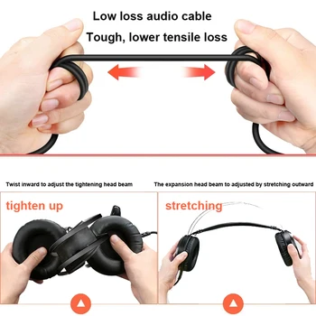 Herné Slúchadlá Pre PC Gamer Headset Hlava-montáž s Farebné Osvetlenie 3,5 mm Konektor pre PC Počítač PS4 Xbox