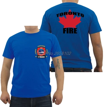 Hot Predaj Módnych Toronte Kanade Výstroje pre hasičov, Polície Dizajn T Shirt Mužov Bavlna T-shirt Hip Hop Tee Tričko Harajuku