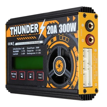 HOTA Thunder 300W 20A DC Rovnováhu Nabíjačku Discharger pre LiPo NiCd PB Batérie
