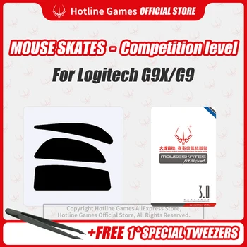 Hotline Hry 3.0 Úroveň hospodárskej Súťaže Myši Korčule Myši Nohy Pad Nahradenie Nohy pre Logitech G9X/G9 Myši 0.28 mm/1.0 mm Hrúbka
