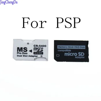 JCD 20Pcs SD TF na Memory Stick MS Pro Duo, Pre PSP 1000 2000 3000 Karty Duálne 2 Slot Adaptér Konvertor