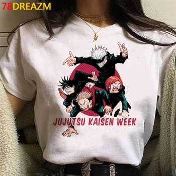 Jujutsu Kaisen t-shirt top tees mužov grunge plus veľkosť hip hop estetické tumblr tričko tričko grafické tees ulzzang