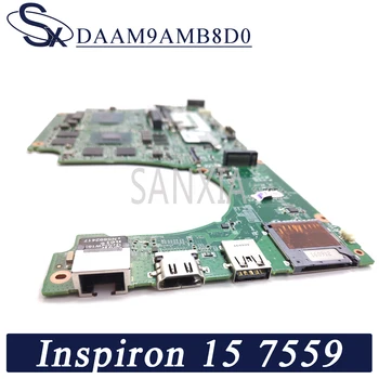 KEFU DAAM9AMB8D0 Notebook základná doska pre Dell Inspiron 15-7559 pôvodnej doske I5-6300HQ GTX960M