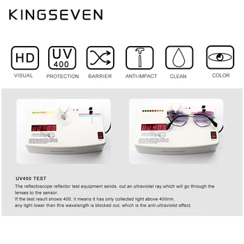 KINGSEVEN bez obrúčok Dizajn Módne Cat Eye slnečné Okuliare Ženy Gradient Jazdy UV400 Okuliare na Slnko Jasné, Retro Okuliare Oculos N801