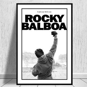 Klasický Box Motivačný Film Rocky Filmové Plagáty A Vytlačí Box Kráľ Inšpirujúce Wall Art Plátno, Maľovanie Na Obývacia Izba