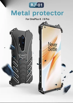 Kovové Hliníkové Telefón Prípade Oneplus 8 Luxusné R-STAČÍ Shockproof Kovový Nárazník Rám Brnenie Zadný Kryt Pre Oneplus 8 Pro