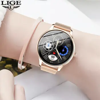 LIGE2020 Nové Inteligentné hodinky Dámy mužov plne dotykový fitness sledovanie Krvného tlaku spánku smart hodiny dámy smartwatch pre Xiao