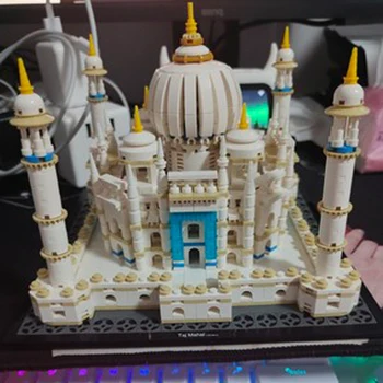 LOZ 1027 svetoznámej Architektúry India Taj Mahal Palace 3D Model DIY Mini Kvádre, Tehly, Budova Hračka pre Deti, žiadne Okno