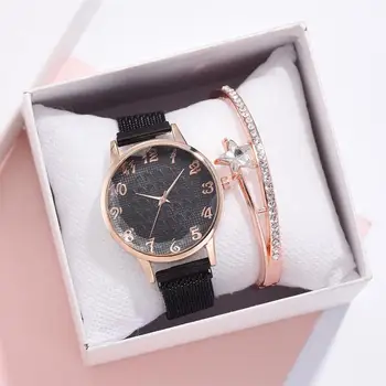 Luxusné Ženy Magnet Hodinky Módne Dámske náramkové hodinky Quartz dámske Hodinky Elegantné Ženy Hodiny Drop Shipping Hodinky