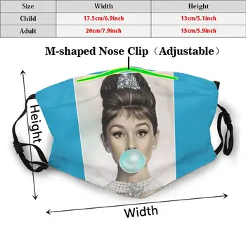 Maska Bubblegum Audrey Plnú Tvár Audrey Hepburn Bubblegum Umelecké Zábavné Maska Masku Na Tvár Úsmev Ikonu