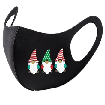 Masku na tvár Vianočné Mascarillas Quirurjicas Negras 8ks Viacúčelových Farebné Textílie Tvár Turban Módne Neutrálne Umývateľný Maska