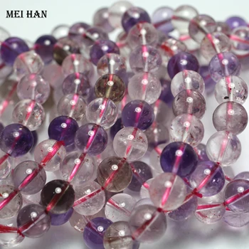 Meihan Veľkoobchod (2 náramky/set) fyzická 9-9.3 mm super 7 crystal hladké kola európskej korálok, kameňa pre šperky robiť dizajn