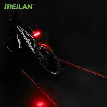 Meilan X5 Bicykli Brzdové Svetlo Verzia Požičovňa Bezdrôtové Diaľkové Ovládanie Otočením Laserové Svetlo Flash Bezpečnostné Zadné Zase Led Koncových Svetiel