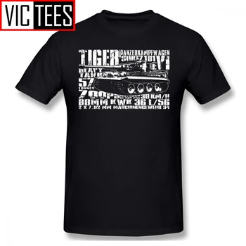 Mens Wehrmachtu, T Košele Tiger I T-Shirt Muž Roztomilý Tee Tričko Grafické Bavlna Módne Tričko Nadrozmerná