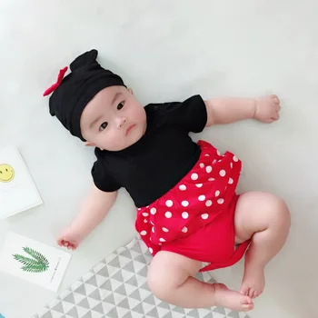 Mickey Baby Remienky Chlapčeka Oblečenie Disney Baby Dievča Oblečenie, Unisex Dieťa Bebe Baby Girl Minnie Jumpsuit Módne Kreslených