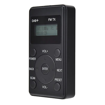 Mini Prenosné Rádio DAB+/DAB/FM Rádio, Stereo Vreckové Rádio s LCD Displejom a Slúchadlá