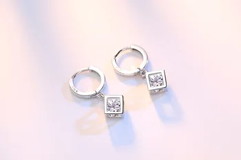 Moderné Geometrické Cubic Zirconia Crystal Strapec Stud Náušnice pre Ženy Šperky Boucle D'oreille Femme Brincos Pendientes