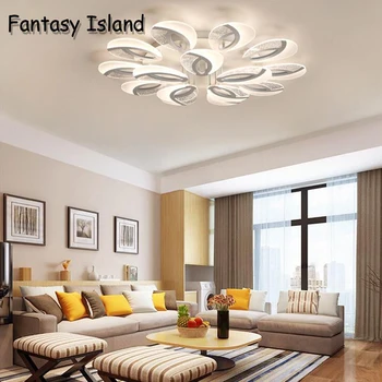 Moderné Led Stropné svietidlo Pre Domáce Obývacej izby, Spálne, Jedálne, Biela Akrylátová Luster Stropné Lampy, Svietidlá