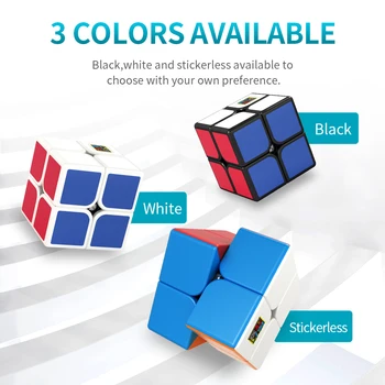 MoYu meilong 2x2 magic cube stickerless puzzle kocky profesionálne rýchlosť vzdelávacie hračky pre študentov