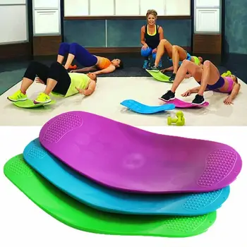Multicolors ABS Jogy Twister Balance Board Fitness Pás Školenia Rada Fit Stabilizátor Tanec Borad Pad Telocvični Domáce Cvičenie Doska