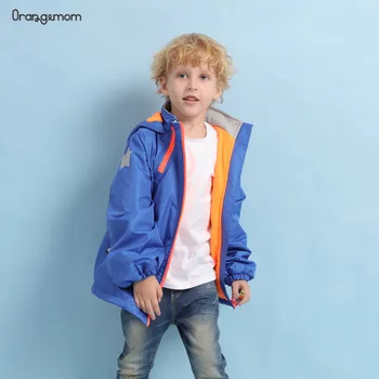 Móda 2020 Deti bunda 2-10 Rokov Chlapci Oblečenie Windbreaker + vodotesný + vnútorné Fleece Bundy Kabáty s Kapucňou vonkajšie