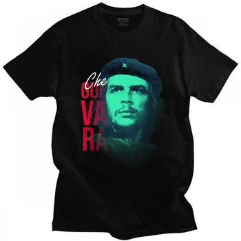 Móda Che Guevara T Shirt Mužov Hrdina Krátke Rukávy Bavlna T-shirt Tlač Kuba Kubánskej Socializmu Slobody Topy Streetwear Tričko
