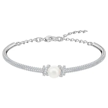 Móda Nový Náramok Jemné a Elegantné Línie Crystal Pearl Temperament Lady Šperky Romantický Darček