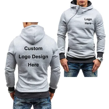 Móda Sping a na Jeseň Vlastný DIY Logo Dizajn Kabát Hoodies Mužov Sklonom Zips Patchwork Bunda Kostým 5 farieb