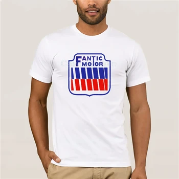 Móda Tlačené pánske T-Shirt Nové Fantic Motorových Rac Sporter Logo Biele pánske Veľkosti S pre Mužov Cool Short-Sleeve T-Shirt