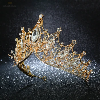 Nevesta Korún Elegantné Svadobné Šperky, Doplnky, Svadobné Tiaras Drahokamu Crystal Headpiece