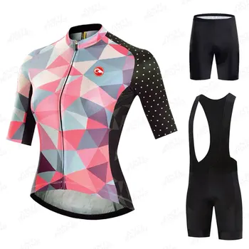 Nové 2021 Pro Ženy, jazda na Bicykli Nastaviť MTB Cyklistické Oblečenie Žien Racing Cyklistické Oblečenie Ropa Ciclismo Cyklistiku Cyklistika Dres Nastaviť