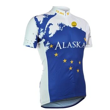 NOVÉ Letné Mužov Alaska Cyklistika Dres 2016 pánske Cyklistické Oblečenie JIASHUO Tím Pro Cyklistiku Dýchanie vzduchu