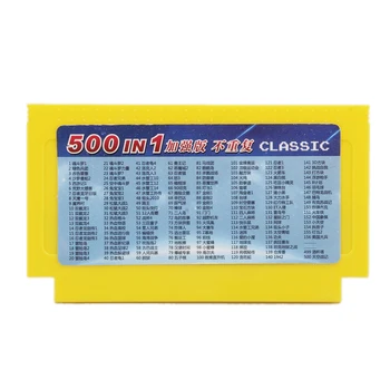 Nový Príchod 500 v 1 Klasické Hry Zberu 8 Bit 60 Kolíky Hra Karty pre Video Herné Konzoly Pamäťovej Karty