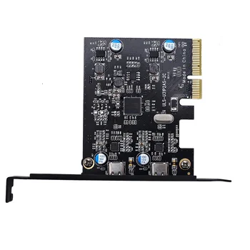 PCIE USB 3.1 Dual 10Gbps 2x Typ-C 2 Porty porty usb3.1 pcie karty PCI Express Radič Stúpačky Karta Rozšírenie Adaptér pre Mac