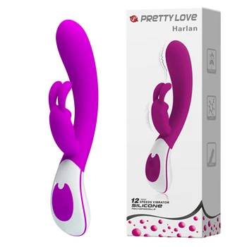 Pekná Láska USB Nabíjateľné 12 Rýchlosť Rabbit Vibrátor Stimulátor Klitorisu Dildo Vibrátor Sexuálne Hračky pre Ženy, Dospelých, Sexuálne Produkty