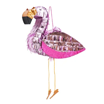 Pinata Hliníkovej Fólie Flamingo Tvar Hračky Hry Rekvizity Cukru Poraziť Tvorivé Viacfarebná Dekorácie pre Deti Narodeninovej Party