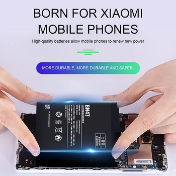 PINZHENG BN47 Mobilný Telefón Batéria Pre Xiao Redmi 6 Pro Mi A2 Lite Bateria 4000mAh Náhradné Li-ion akumulátor S voľným Nástroj