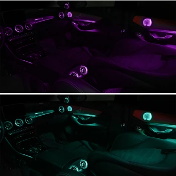 Pre Mercedes C trieda w205 C63 C200 C250 GLC X253 C63 auto okolia lampa 3/12/64 farby LED osvetlenia okolitého prostredia osvetlené auto príslušenstvo