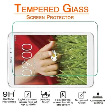 Premium Tvrdeného Skla Screen Protector Stráže Film Pre LG G Pad 8.3 V500 8.3 palcový tablet 9H 0,3 mm 2.5 D Tvrdosť Displej Krytu