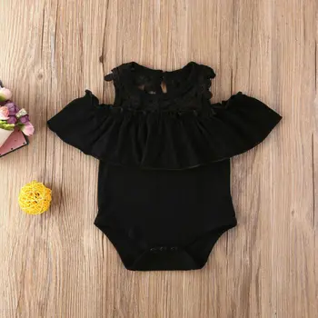Pudcoco Dieťa Jeden-kusy Oblečenia 2020 Novorodenca Dievča Letné Kvetinové Šaty s Čipkou Kombinézach Jumpsuit Kombinézu Oblečenie