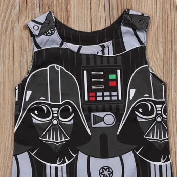 Pudcoco NÁS Skladom 0-3 T Roztomilý Batoľa Detský Baby Chlapci Star Wars bez Rukávov Romper Jumpsuit Oblečenie Oblečenie
