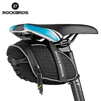 ROCKBROS Cyklistické tašky 3D Shell Rainproof Sedlo Vak, Reflexné Bicykli Taška Shockproof Cyklistické Zadné Sedlovka Taška MTB Bike Príslušenstvo