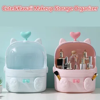 Roztomilý&Kawaii Tabuľka make-up Organizátor pre make-up BrushLipstick/Kozmetika Veľké Capicity Vodotesný Úložný Kôš Kúpeľňa Kontajnerov