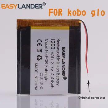 S konektorom s Vysokou kapacitou 3,7 V 1200mAh Nabíjateľná Rozšírená Náhradné Batérie pre E-book Reader Kobo glo N613 batérie