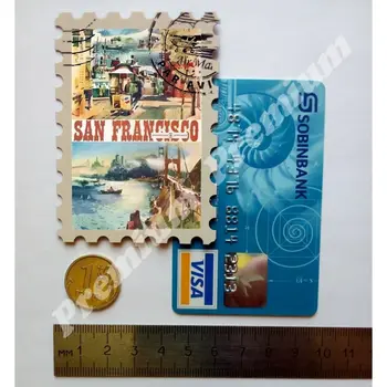 San Francisco suvenír magnet vintage turistické plagát