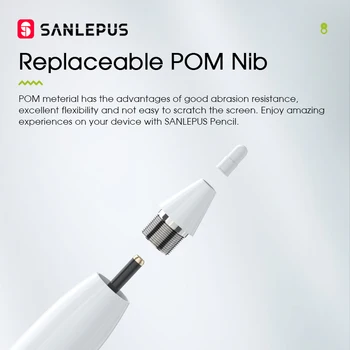 SANLEPUS Aktívne Stylus Pen Pre Apple Ceruzka 2 iPad Android Tablety Telefón Samsung Xiao Pro Vzduchu 3 Univerzálne Kreslenie Dotyk Ceruzka