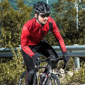 Santic Fleece Thermal Cycling Jacket Jeseň v Zime zahriať Cyklistické Oblečenie, Vetru Windbreaker Plášť MTB Cyklistické Dresy