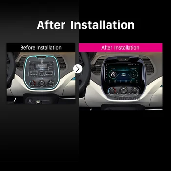 Seicane Android 2DIN Auto Vedúci Jednotky Rádio Audio GPS Multimediálny Prehrávač Pre Renault Captur CLIO Samsung QM3 Príručke A/C rokov 2011-2016